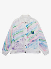 Thesupermade Hip-hop Hand-painted Graffiti Denim Jacket - 2010